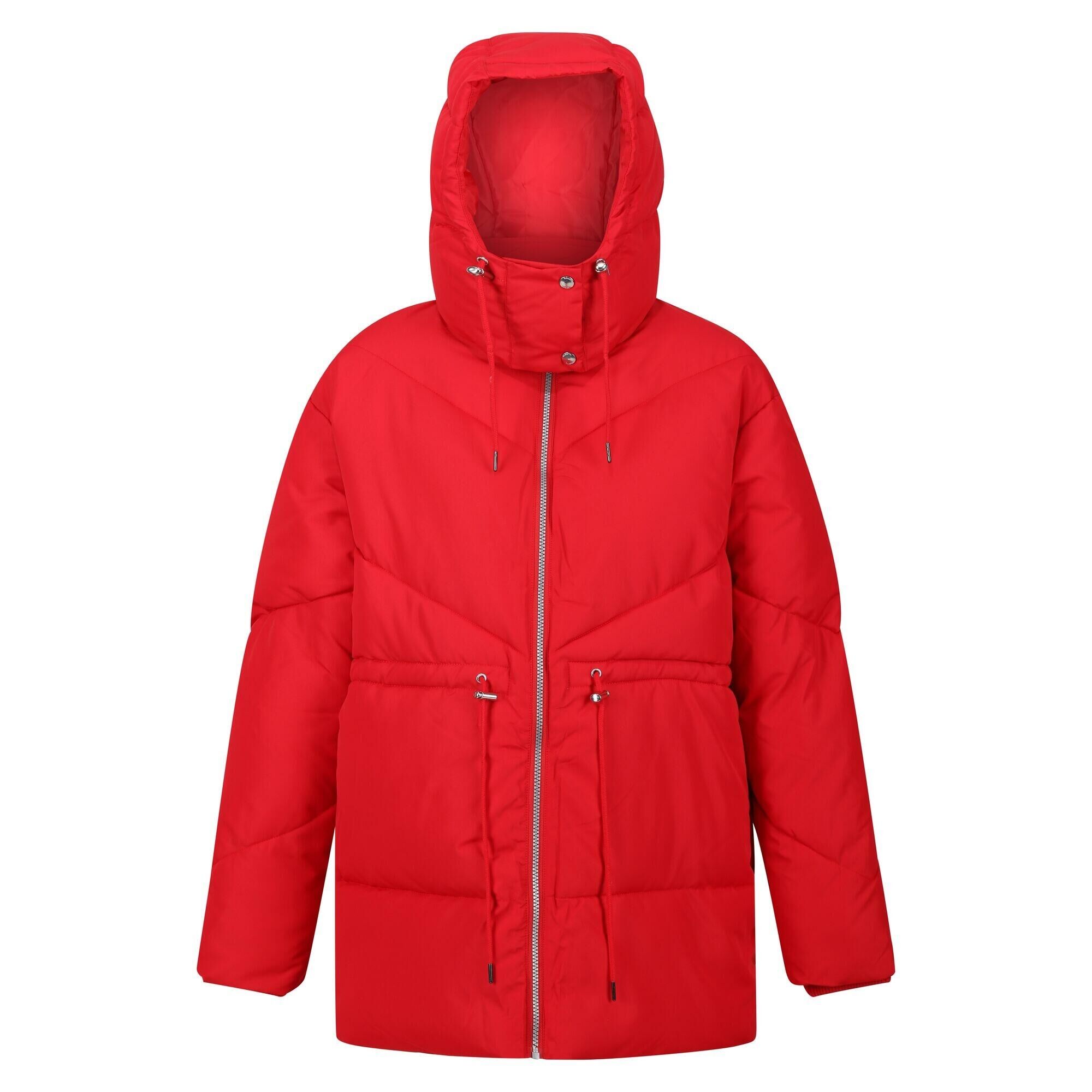 REGATTA Womens/Ladies Rurie Baffled Padded Jacket (Danger Red)