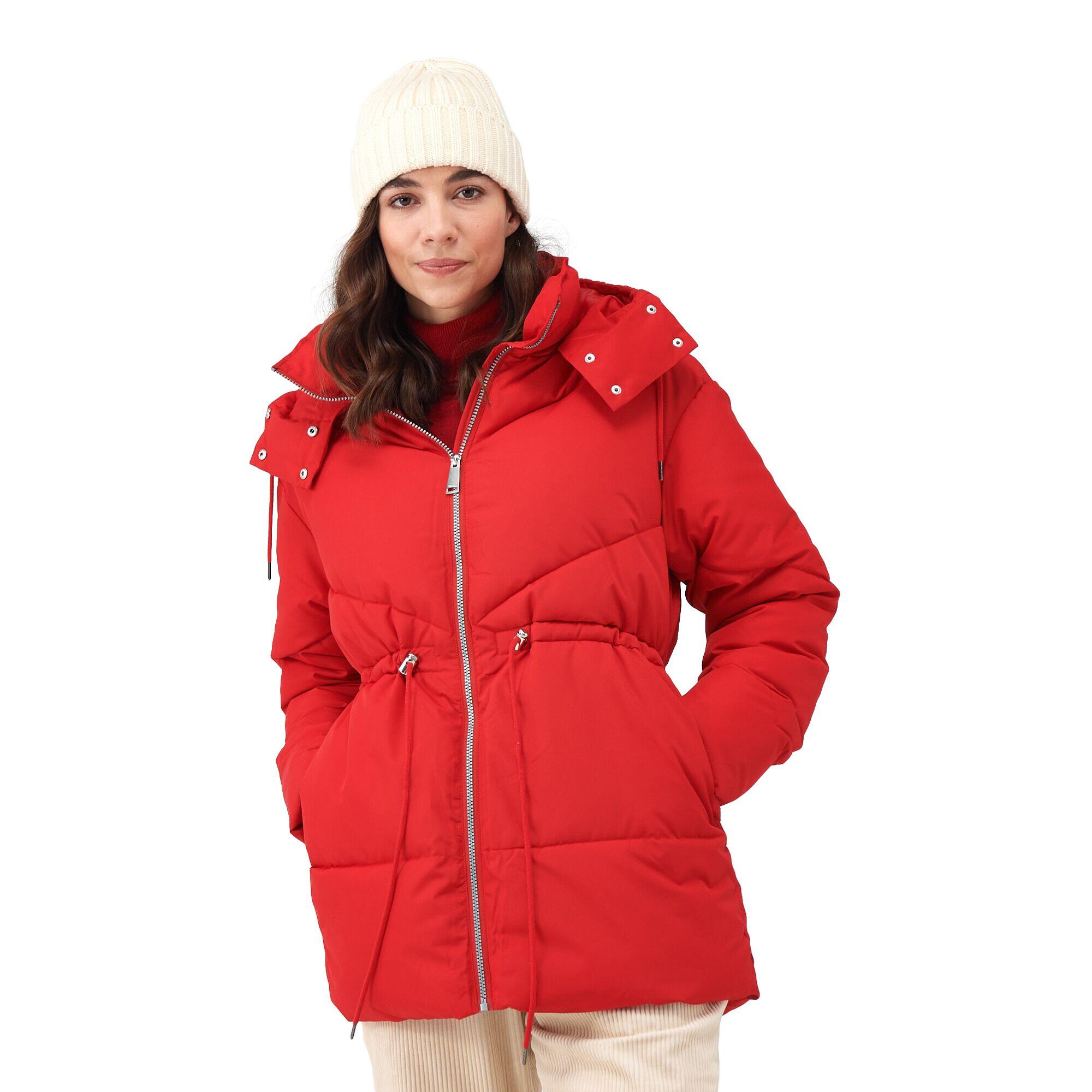 Womens/Ladies Rurie Baffled Padded Jacket (Danger Red) 3/5