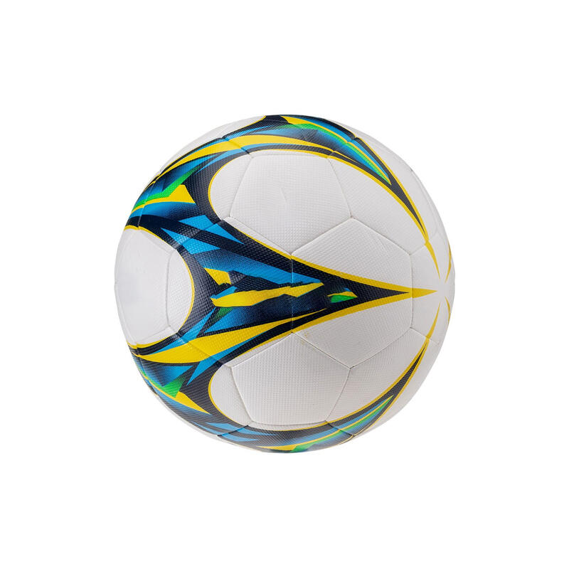 Flayer Logo Voetbal (Wit/Geel/Blauw)