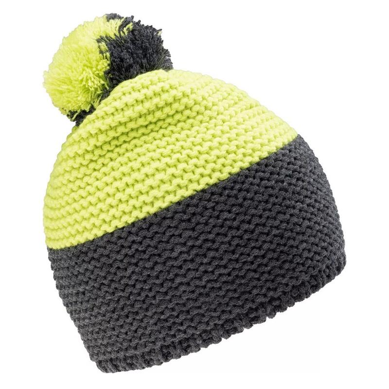 Cappello A Cuffia Ragazzi Bejo Tony Grigio Melange Lime Punch