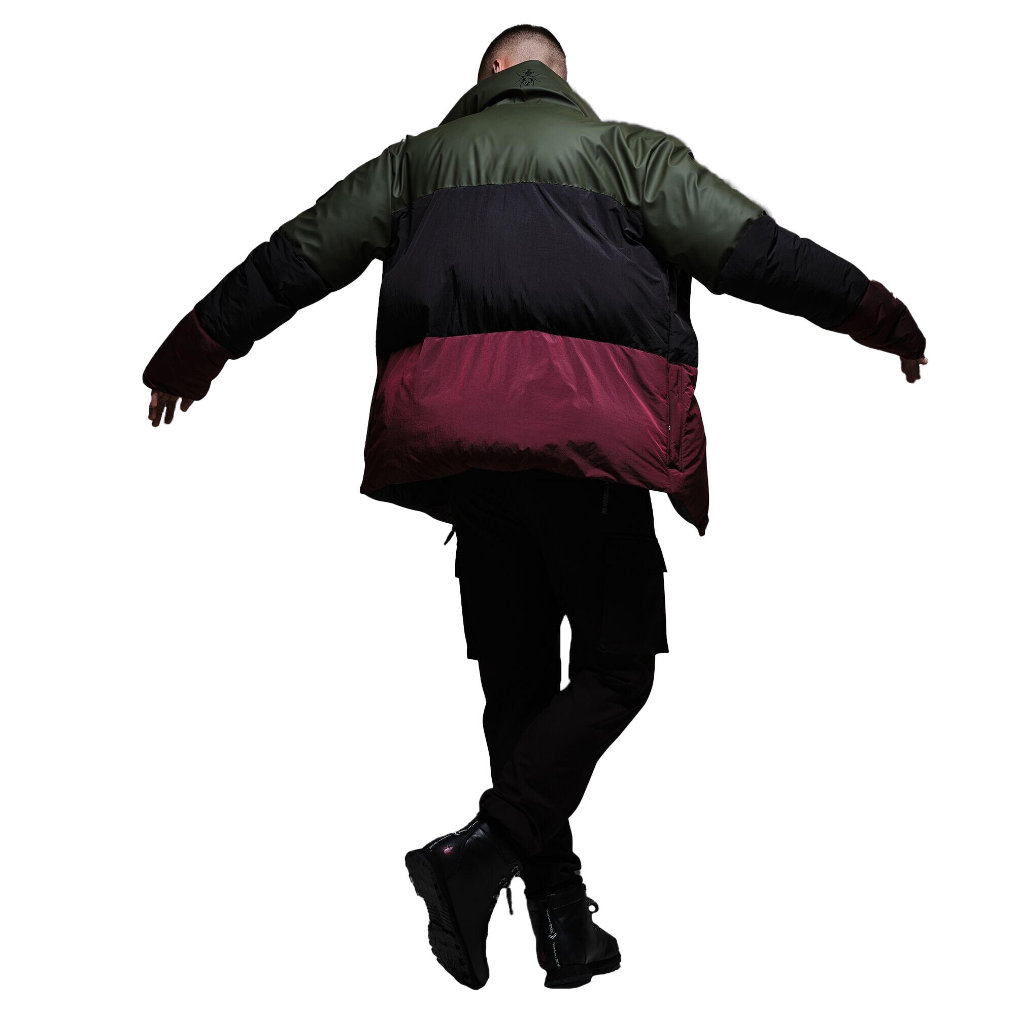 "Christian Lacroix Barbegal" Steppjacke für Herren Dunkel-Khaki/Schwarz 4/5