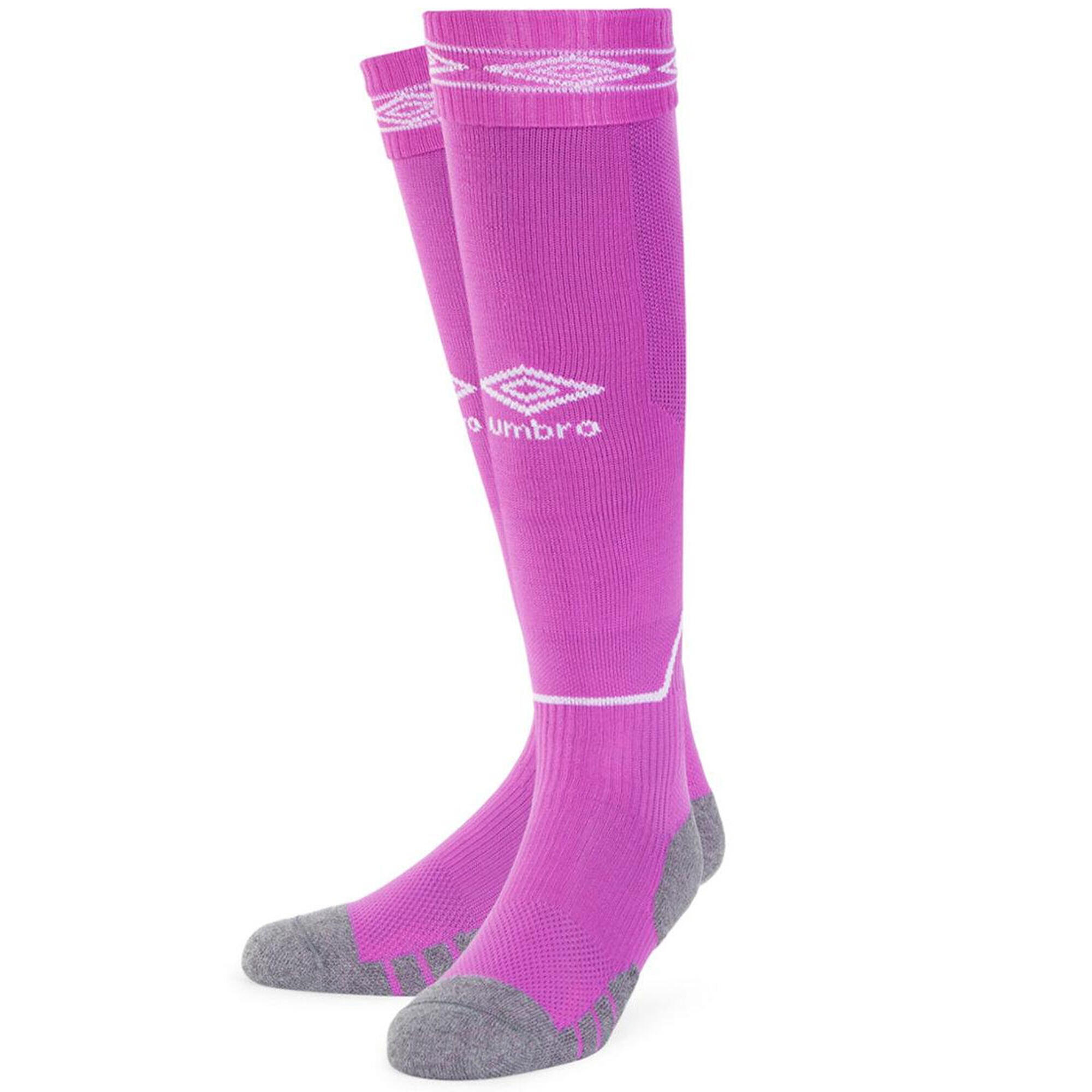 "Diamond" Fußballsocken Herren Purpur Kaktus/Weiß 2/4