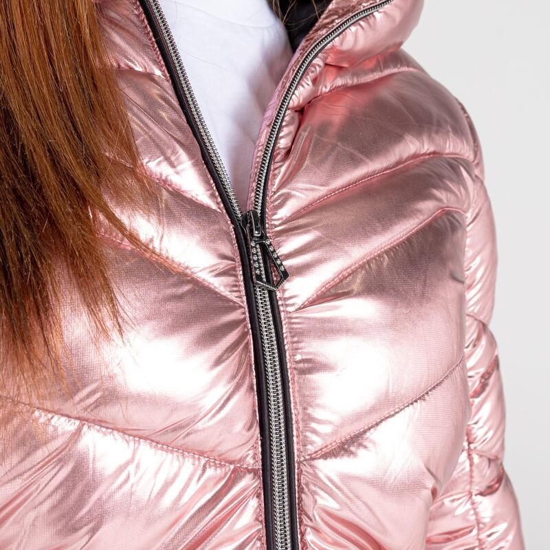 "Reputable" Steppjacke Isoliert für Damen Puderrosa/Silber metallic