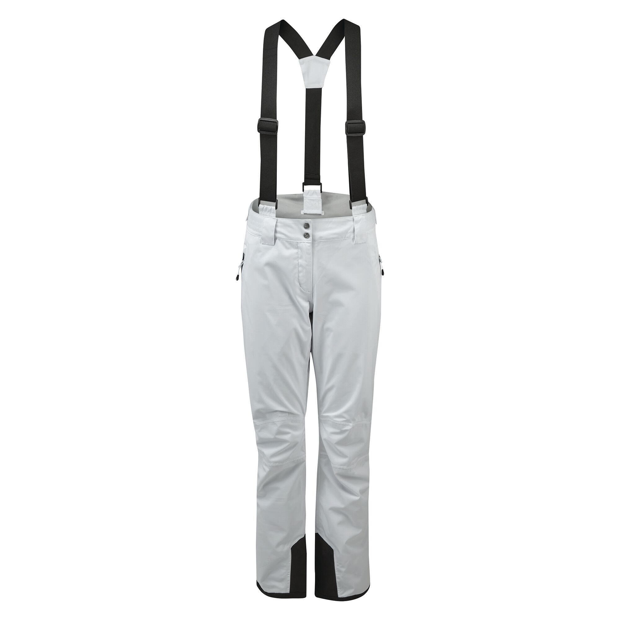 Womens/Ladies Effused II Waterproof Ski Trousers (White) 1/5