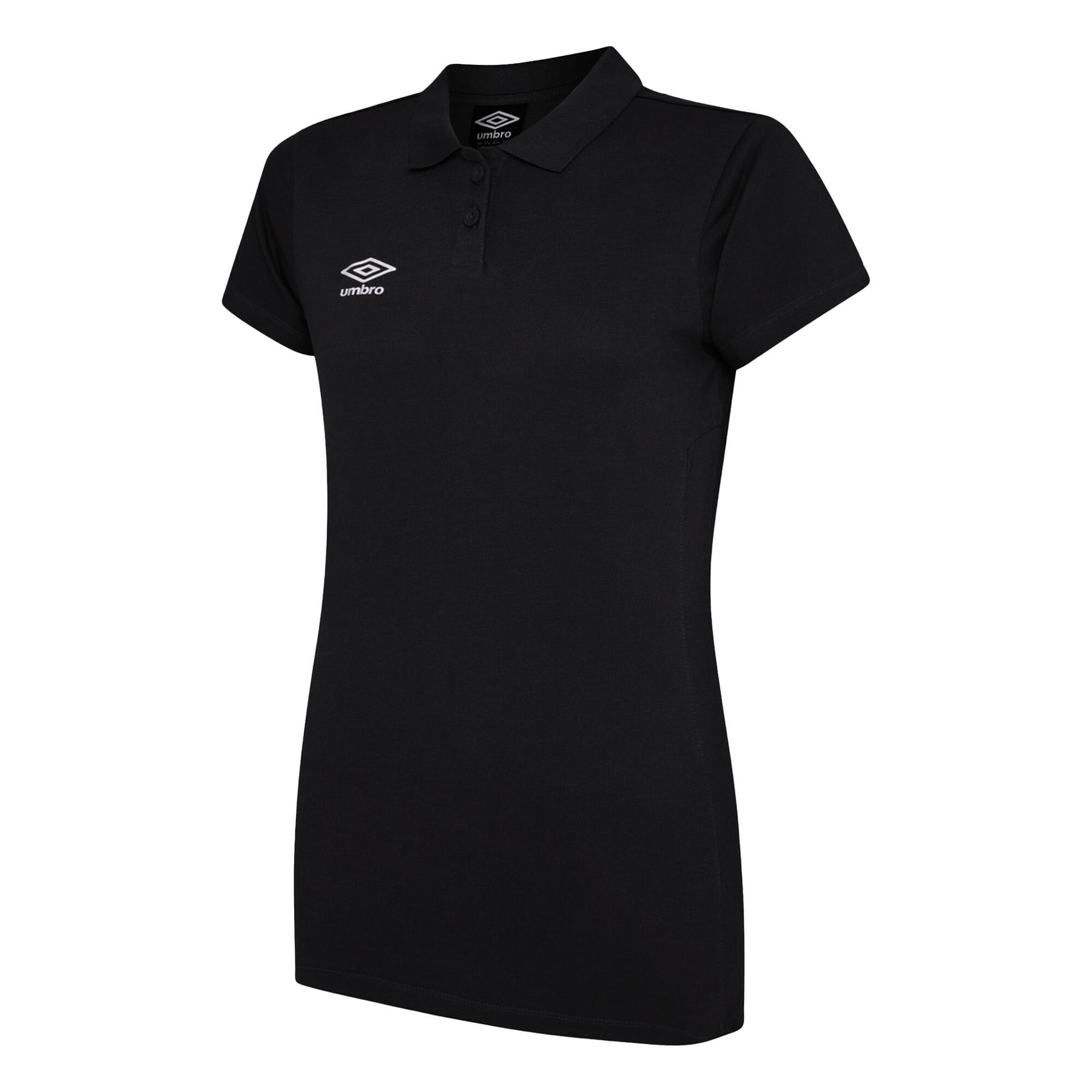 Woman's CLUB ESSENTIAL polo shirt (Black / White)