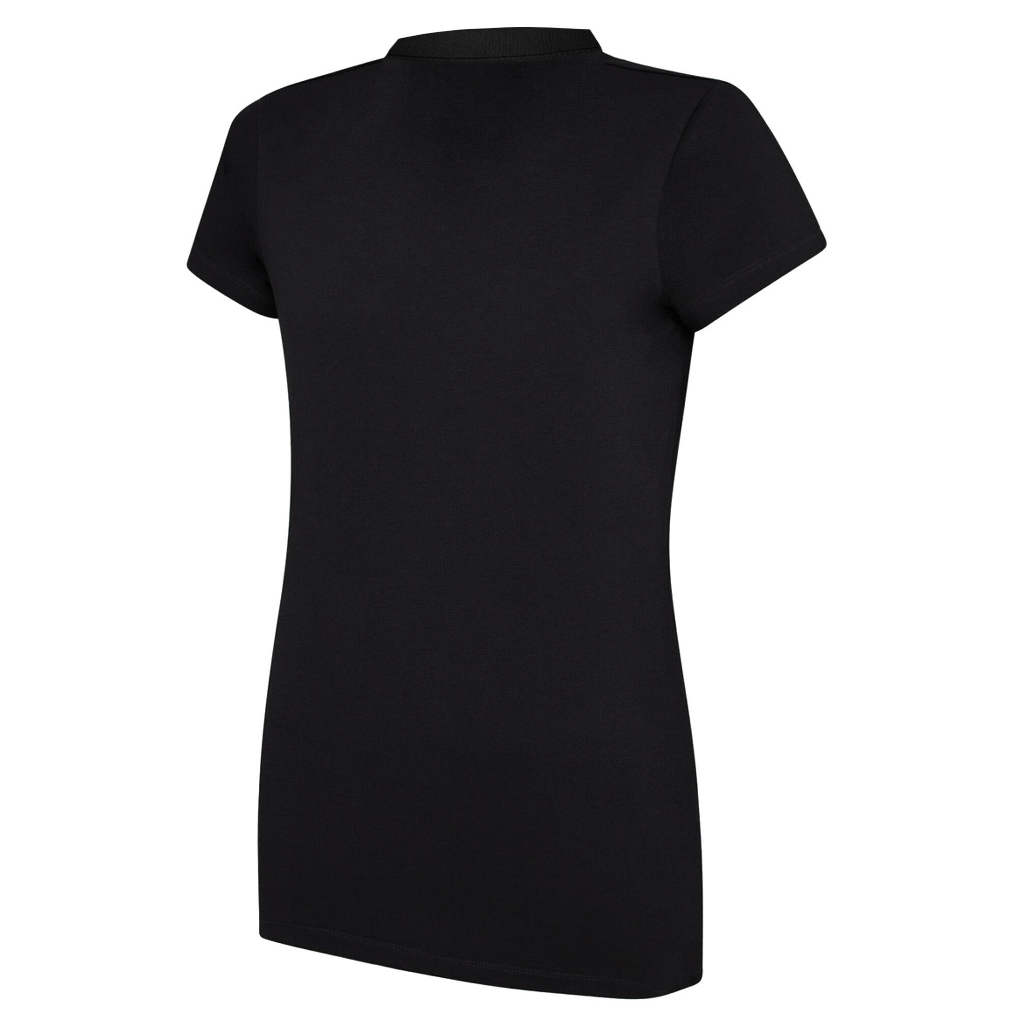 Woman's CLUB ESSENTIAL polo shirt (Black / White)