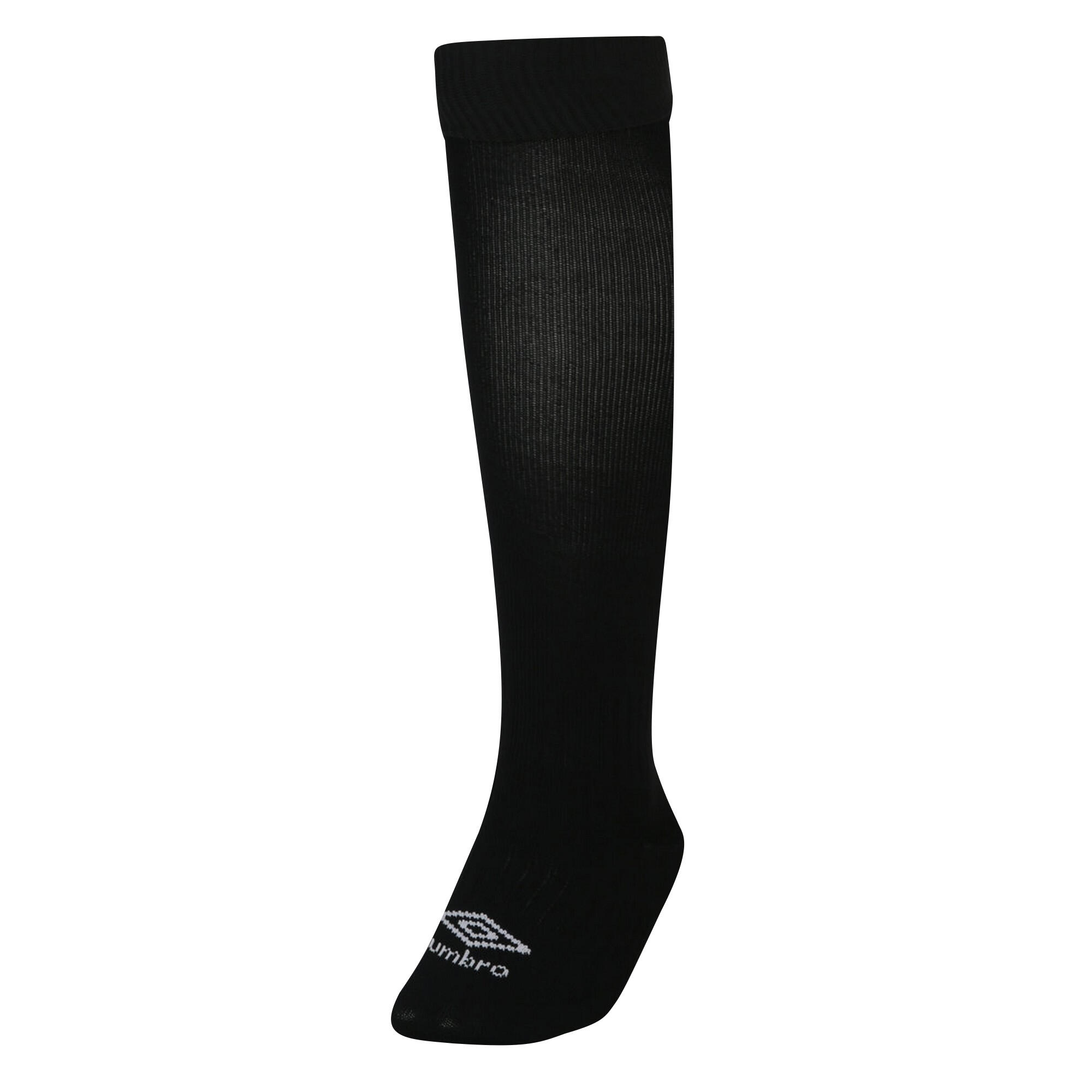 Childrens/Kids Primo Football Socks (Black/White) 1/3