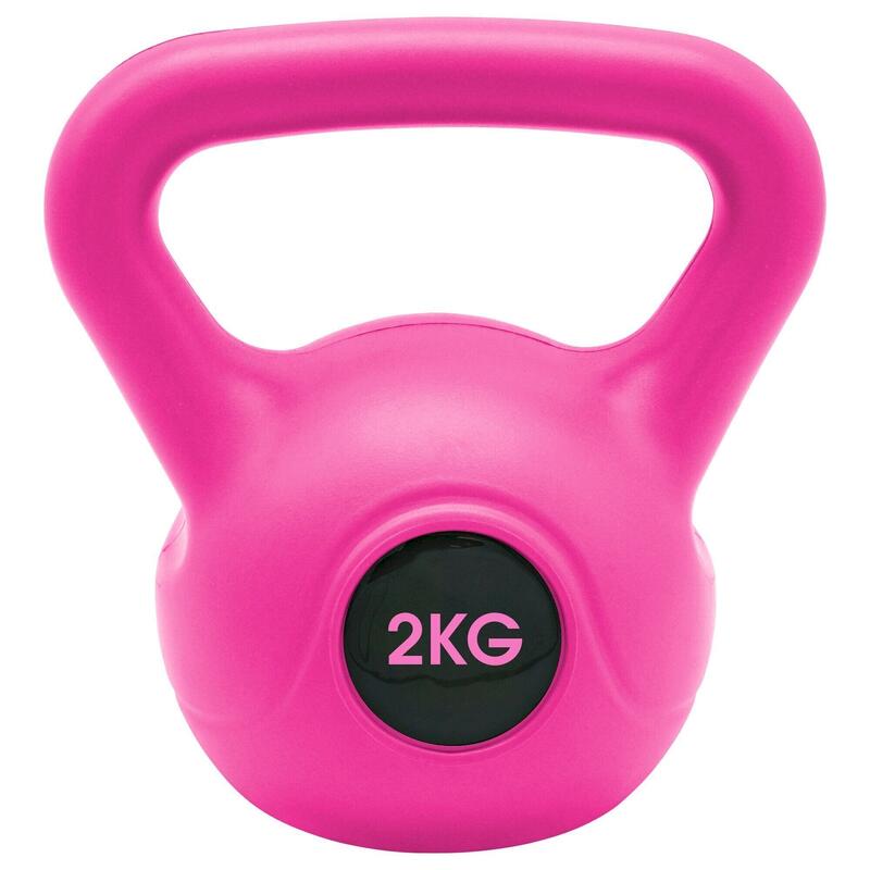 Body Revolution Neoprene Coated Cast Iron Kettlebell - 6KG - Pink