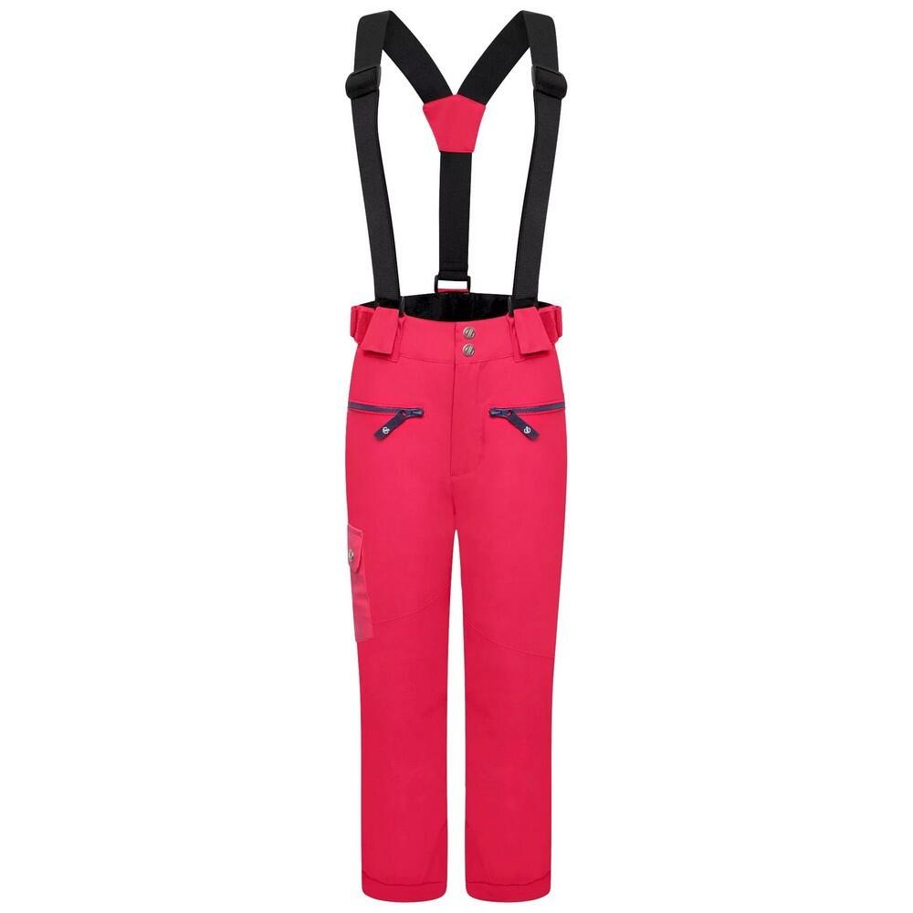 TIMEOUT Pantaloni da sci unisex (rosa scuro / rosa chiaro)