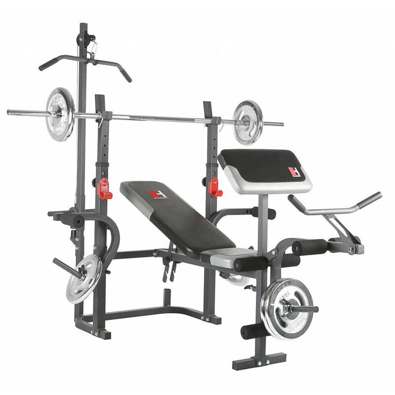 Bermuda XT Pro - Halterbank - Fitnessbank - met Lat Pulldown en CurlPult