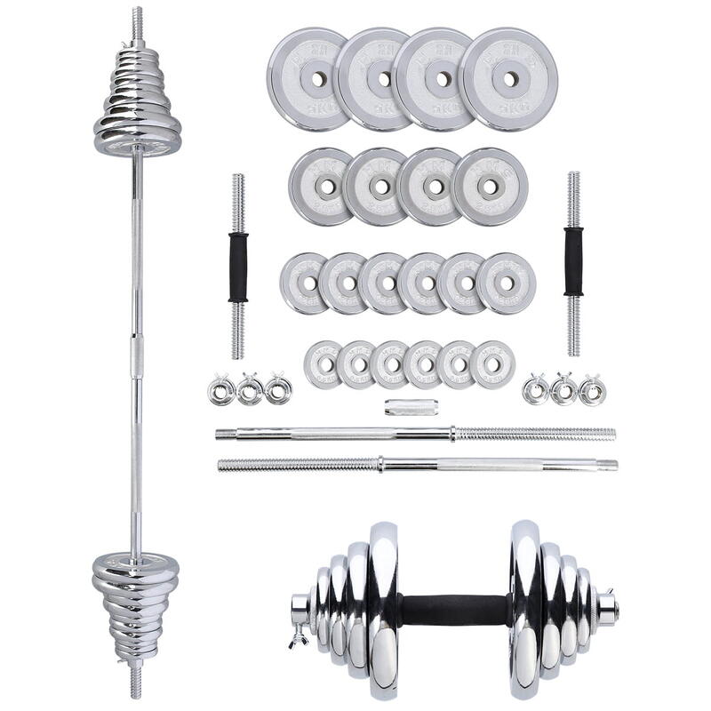 Barbells - barbells în carcasă cromată HMS STC