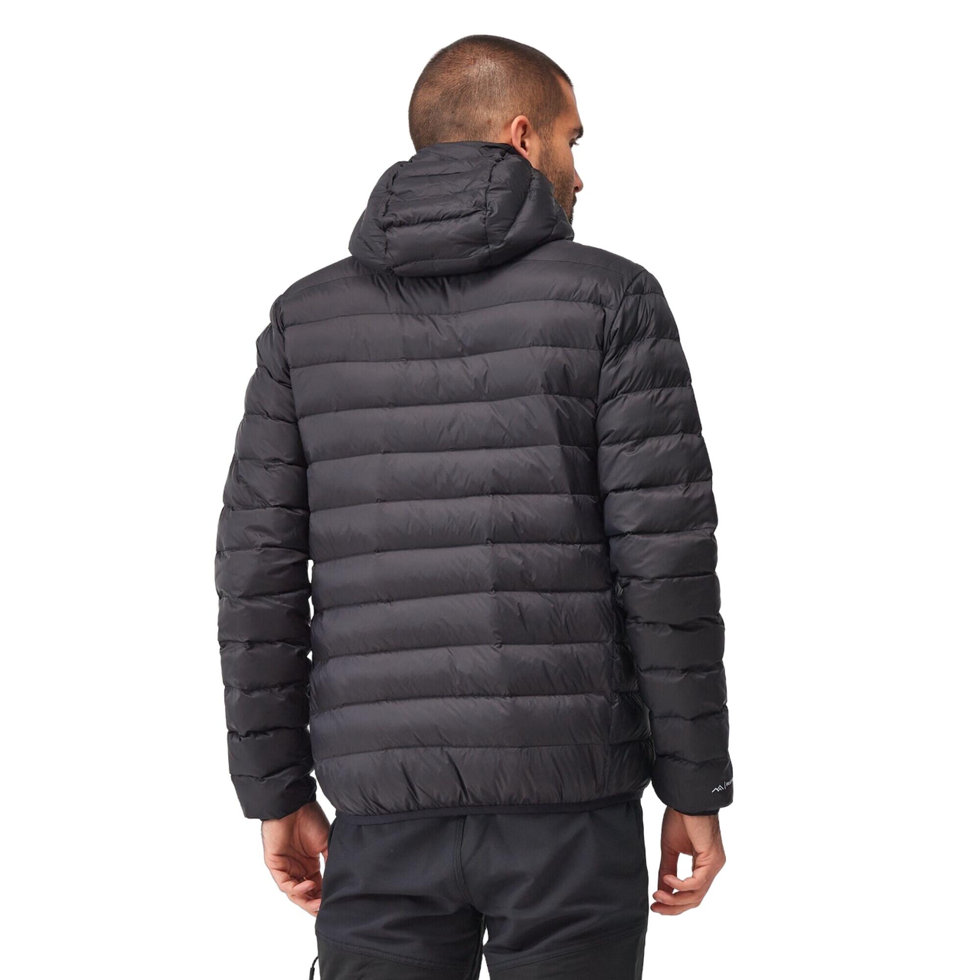 Mens Marizion Baffled Hooded Padded Jacket (Black) 4/5