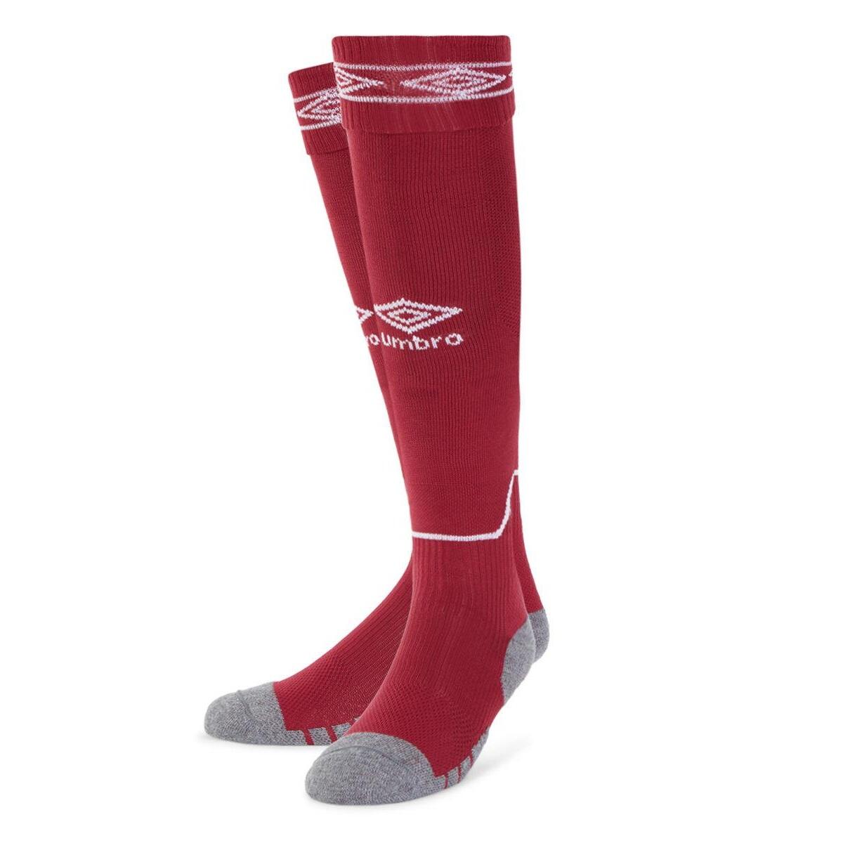 Diamond Football Socks (New Claret/White) 1/3