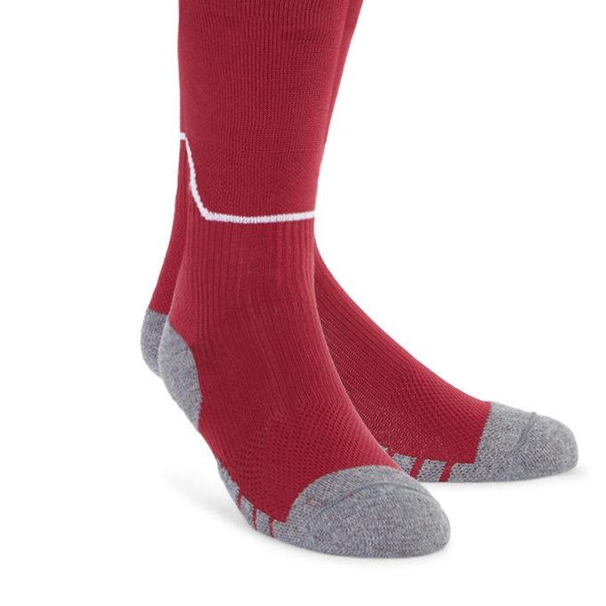 Diamond Football Socks (New Claret/White) 2/3