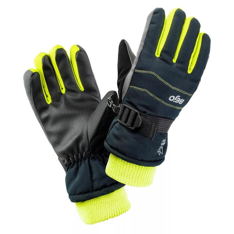 Gants de ski OSIAN Garçon (Noir / Vert clair)