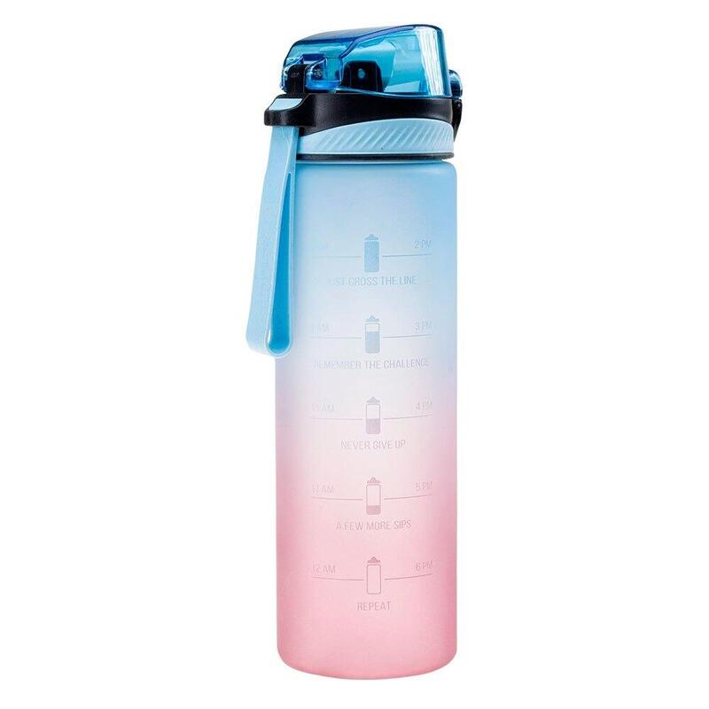 Bouteille de sport VIE (Bleu / Rose)