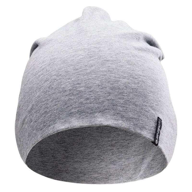 Gorro Beanie Enif Logotipo para Adultos Unisex Gris Claro Mezcla