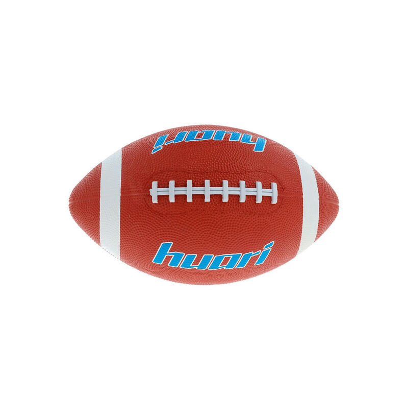 Ballon de football américain TOUCHDOWN (Rouge vif / Blanc / Bleu)