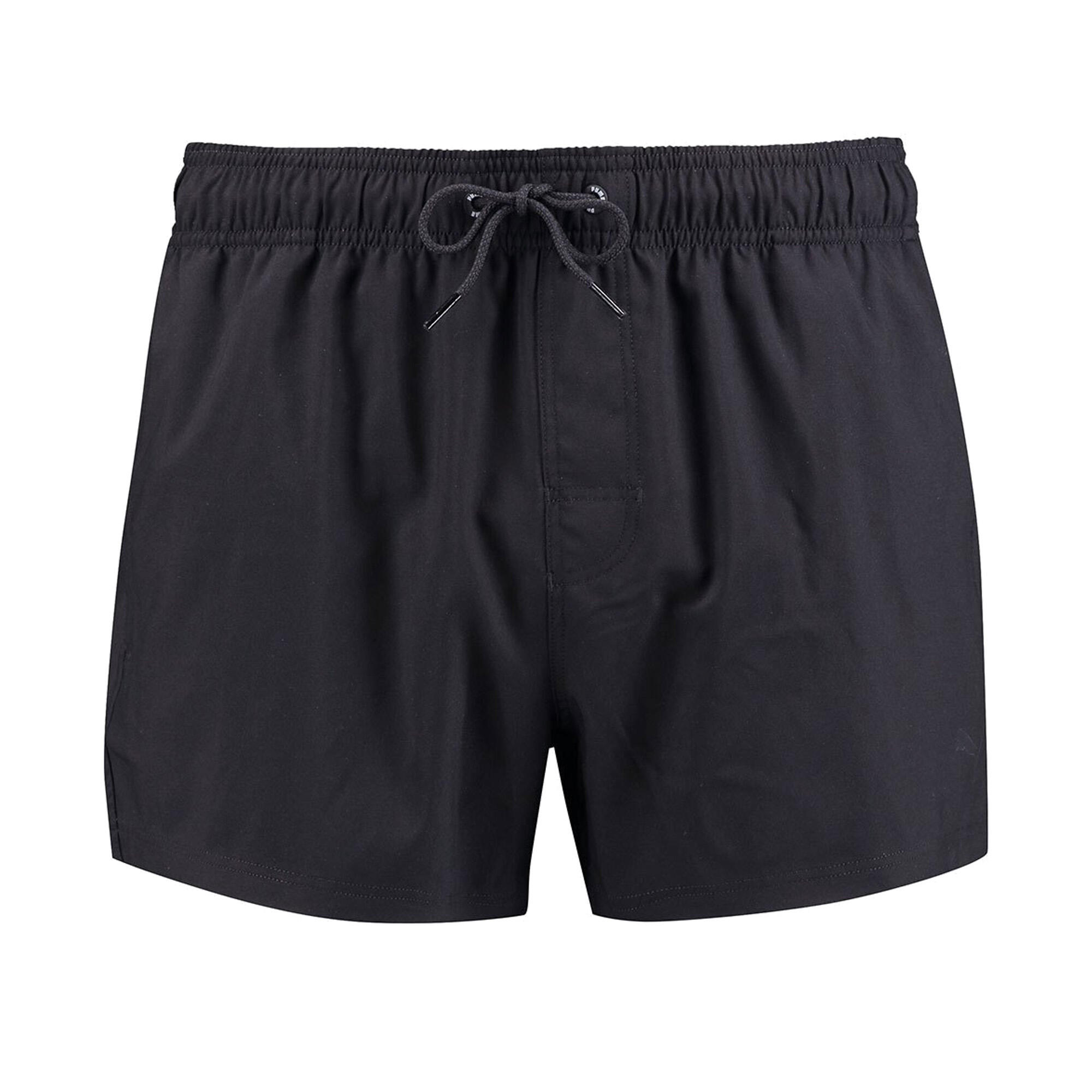 PUMA Mens Contrast Drawstring Swimming Shorts (Black)