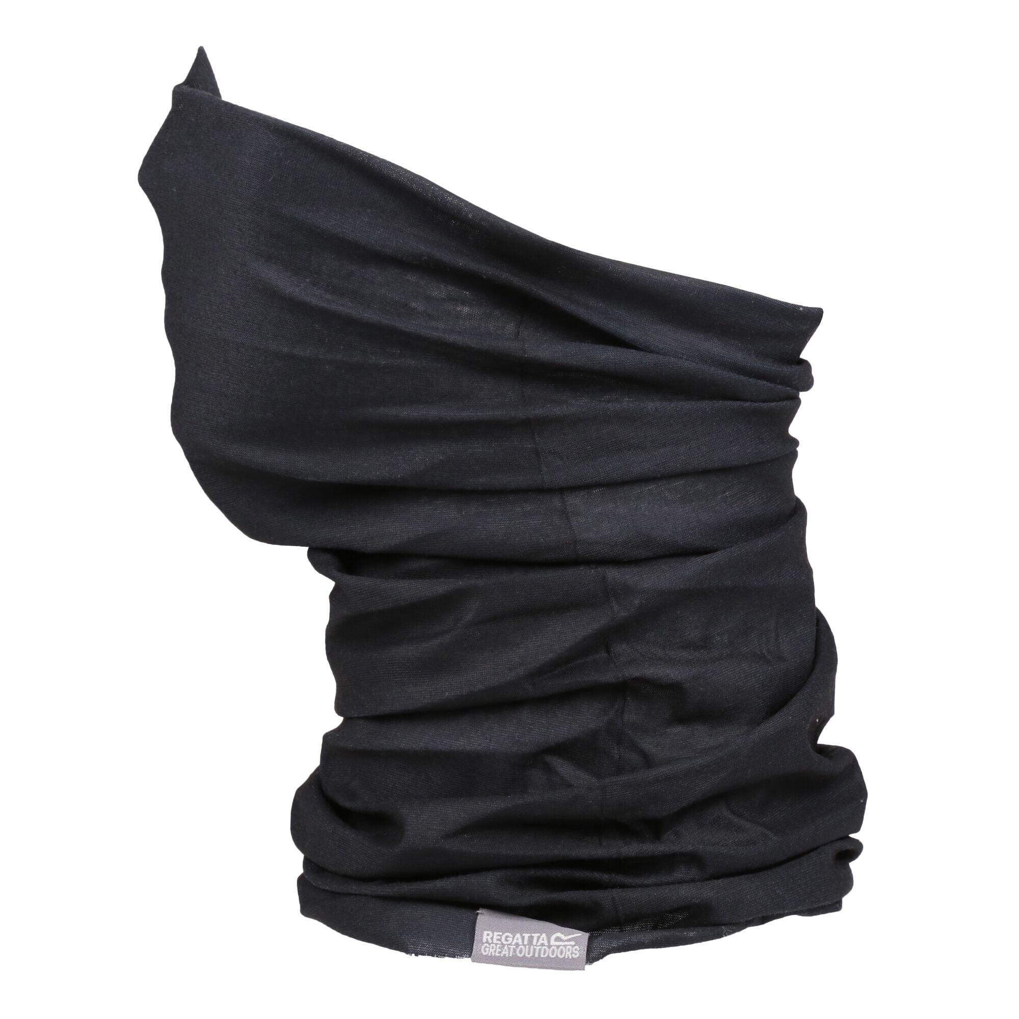 Childrens/Kids Multitube Stretch Neck Warmer (Black) 1/2