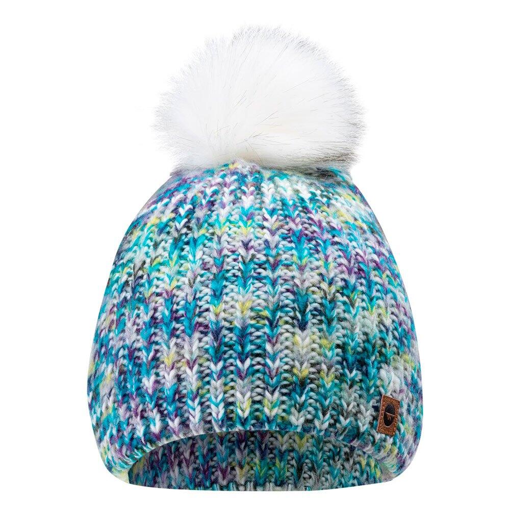 HI-TEC Dames Lady Vikna Wintermuts (Wit/Blauw/Lime gemêleerd)