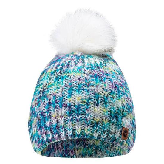 Bonnet D´hiver LADY VIKNA Femme (Blanc / Bleu / Vert Clair Chiné)