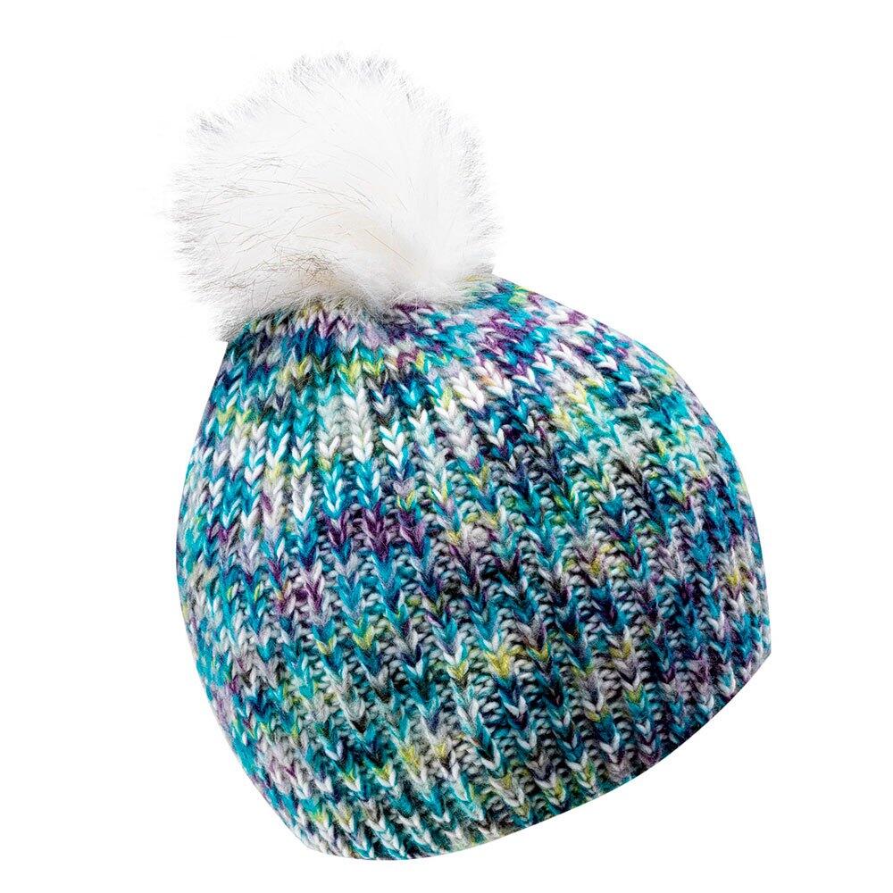 Dames Lady Vikna Wintermuts (Wit/Blauw/Lime gemêleerd) 2/3