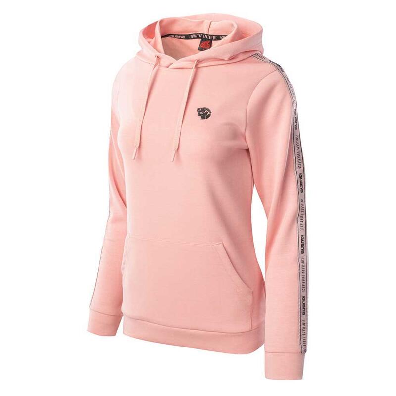 Dames Kiano Pullover Hoodie (Zilver Roze)