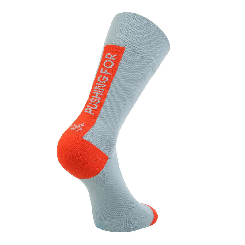 Socken für Radfahren Herren Trail Blaze Orange/Schiefer