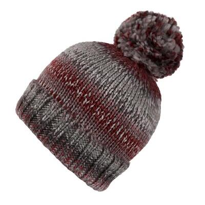 Dames frosty vi gebreide muts (cabernet)