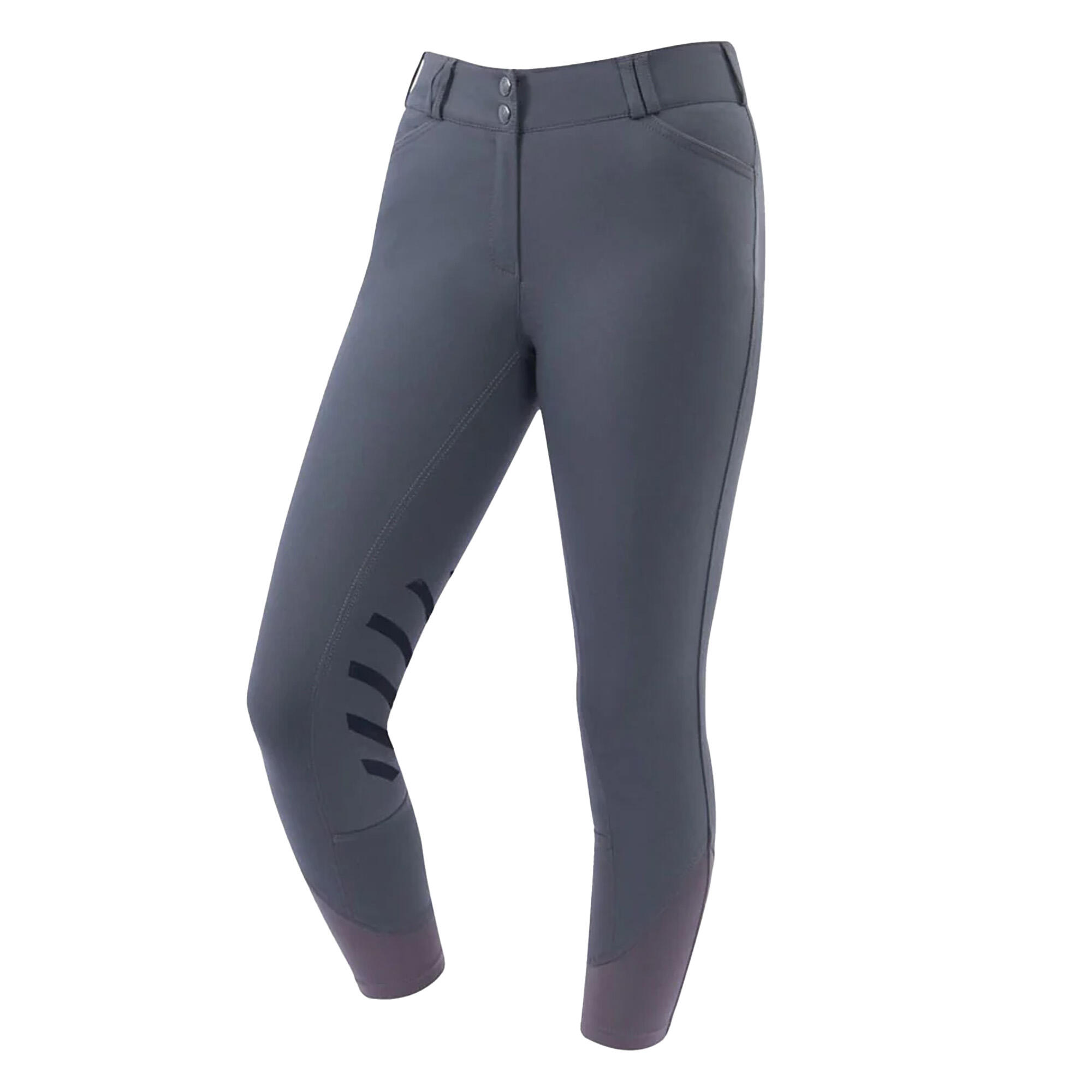 DUBLIN Womens/Ladies Prime Gel Knee Patch Breeches (Charcoal)
