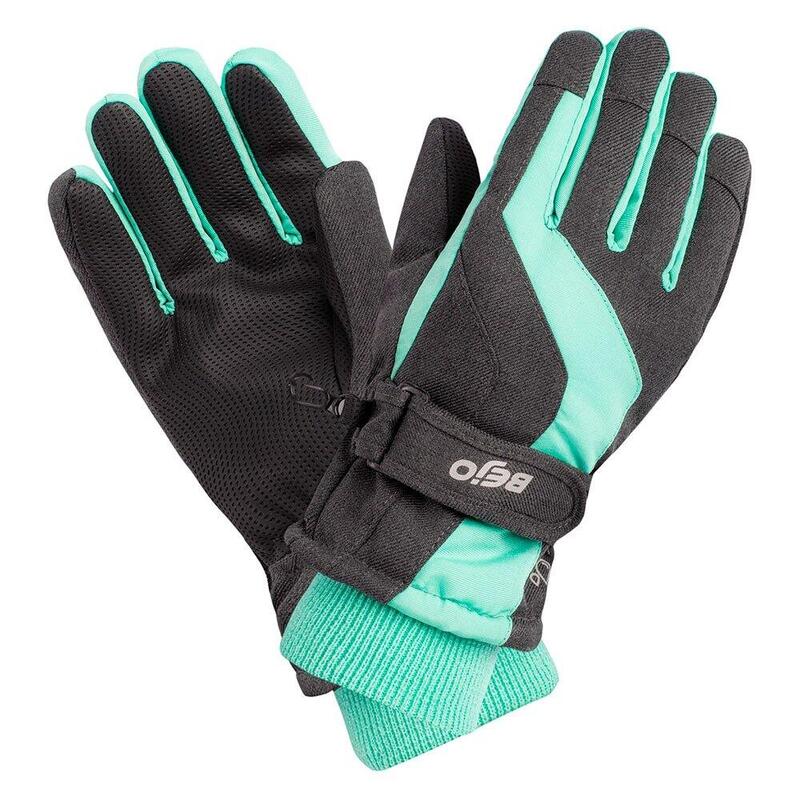 Gants De Ski BRISE Fille (Gris Foncé Chiné / Turquoise)