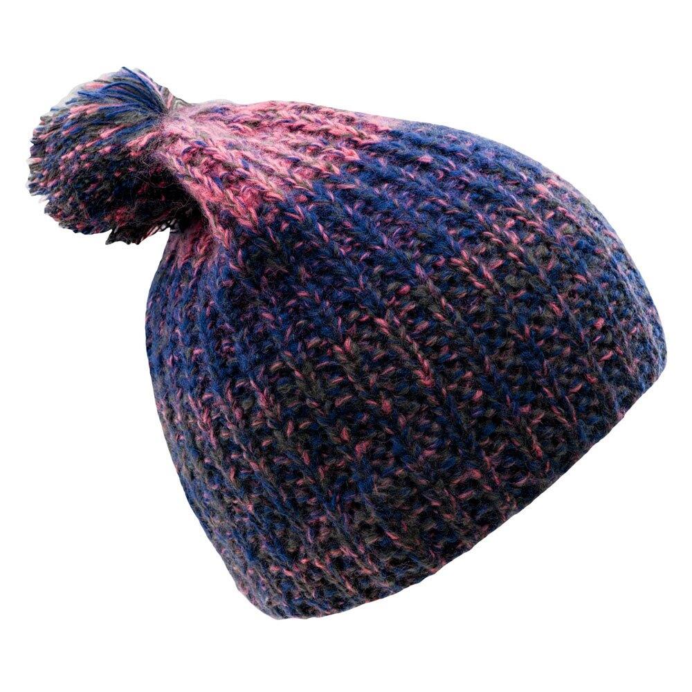 Bonnet Motif/style Ombré HILMA Femme (Bleu Foncé / Bleu Mer / Pêche Ambre) 2/3