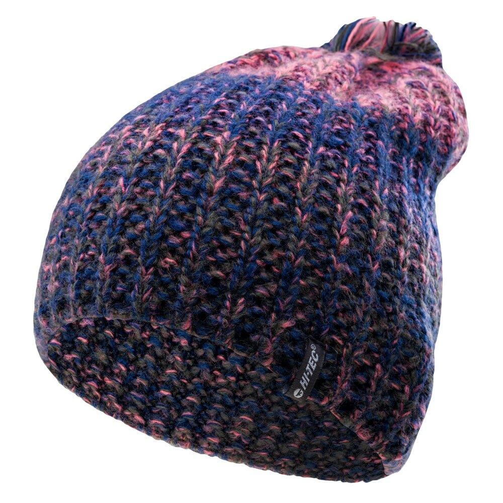 Bonnet Motif/style Ombré HILMA Femme (Bleu Foncé / Bleu Mer / Pêche Ambre) 3/3