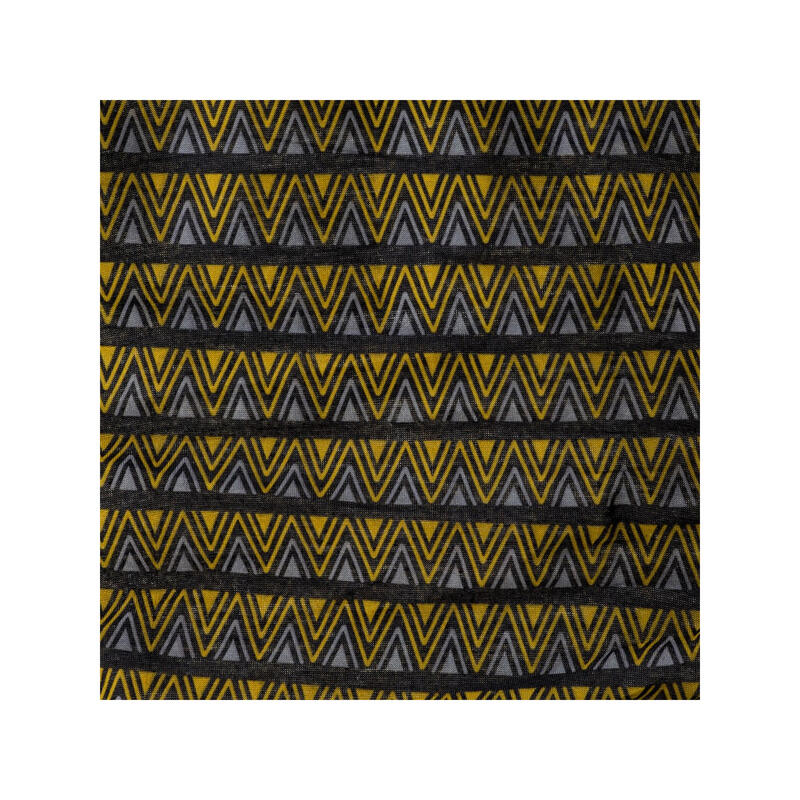 Braga de Cuello Temi Zig Zag para Adultos Unisex Amarillo, Gris