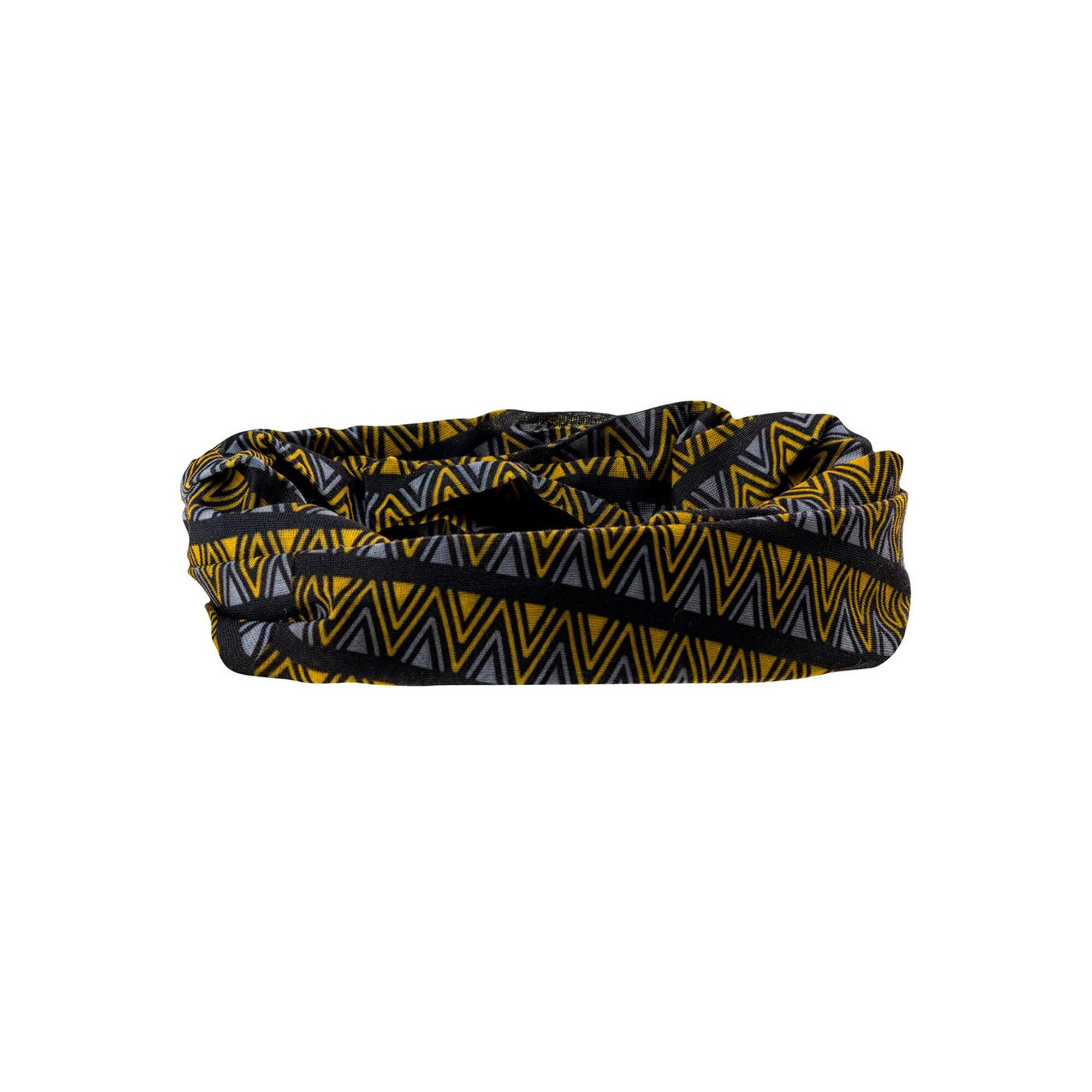 HI-TEC Uniseks Temi Zig Zag Nekwarmer voor volwassenen (Geel/Grijs)