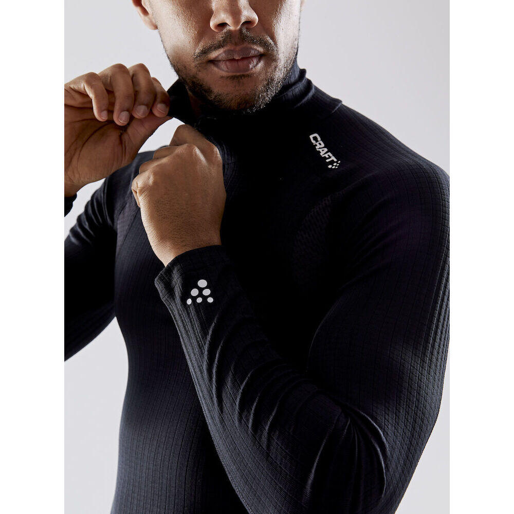 ACTIVE EXTREME X ZIP LONG SLEEVE BASELAYER MEN BLACK 5/5