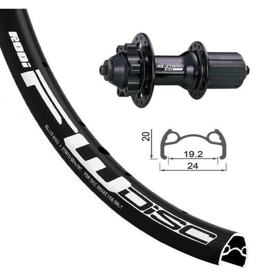 Roue arrière 6 vis XLC FW-A05 Rodi Di.32T. Va.8.5 S/Oe.N.