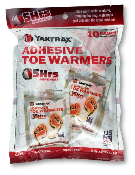 Aquecedores de dedos adesivos yaktrax para 5 horas de duração