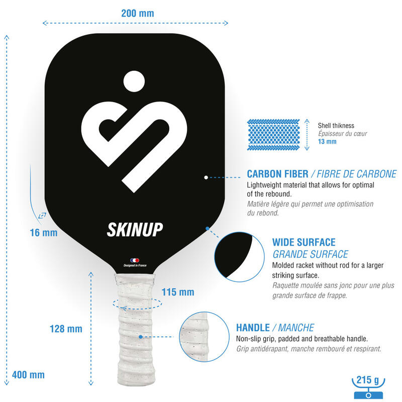 Pickleball-Schläger Adult Smart Vollsockel