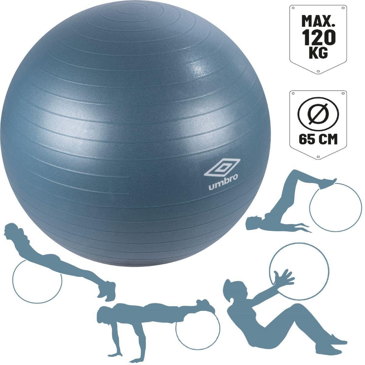 Piłka fitness 65 cm niebieska Umbro 2/7