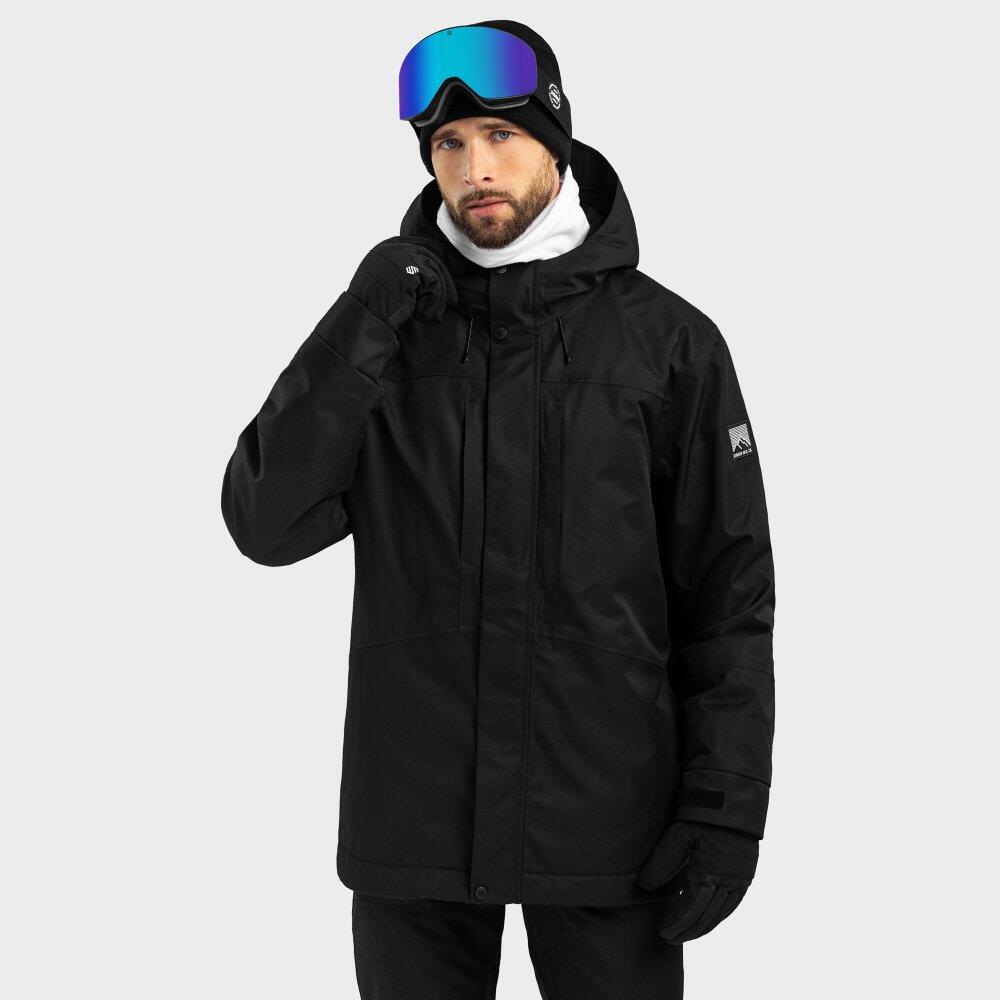 Giacca da snowboard da uomo Sport invernali W4 Vostock SIROKO Nero |  Siroko