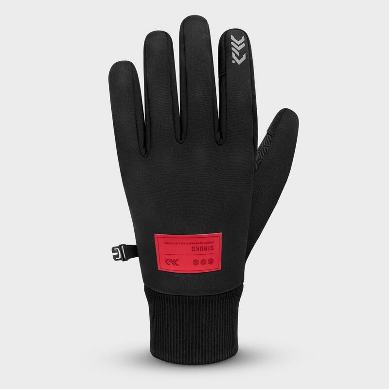 Gants vélo d'hiver Cyclisme Homme et Femme DW Barrow Noir