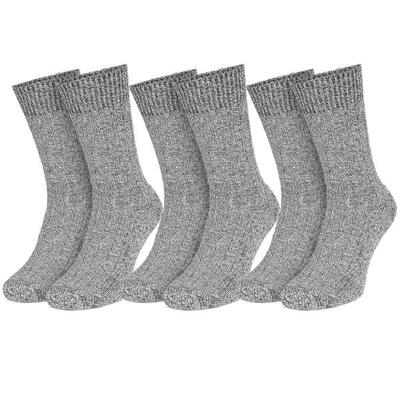 Socken Norweger Style | 3 Paar Strümpfe | warme Wollsocken | Anthrazit