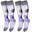 Chaussettes de ski | Enfant | 2 paires | Mi-bas rembourrées | Violet