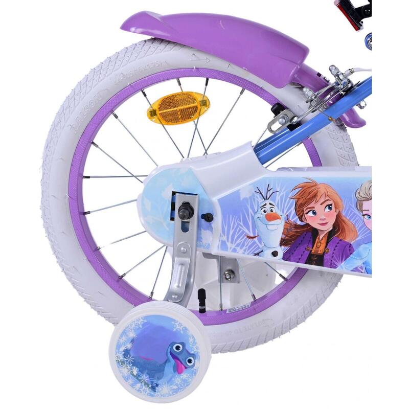 VOLARE BICYCLES Kinderfahrrad  Disney Frozen 2, 16  Zoll, ohne Rücktrittbremse
