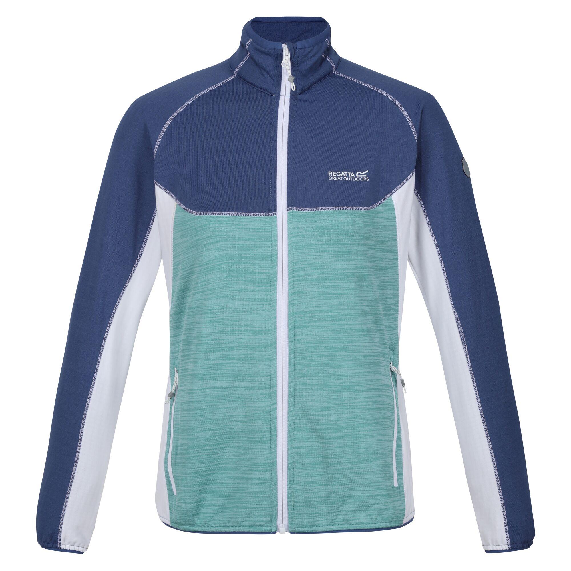 REGATTA Womens/Ladies Hepley Full Zip Fleece Jacket (Bristol Blue/Dusty Denim)