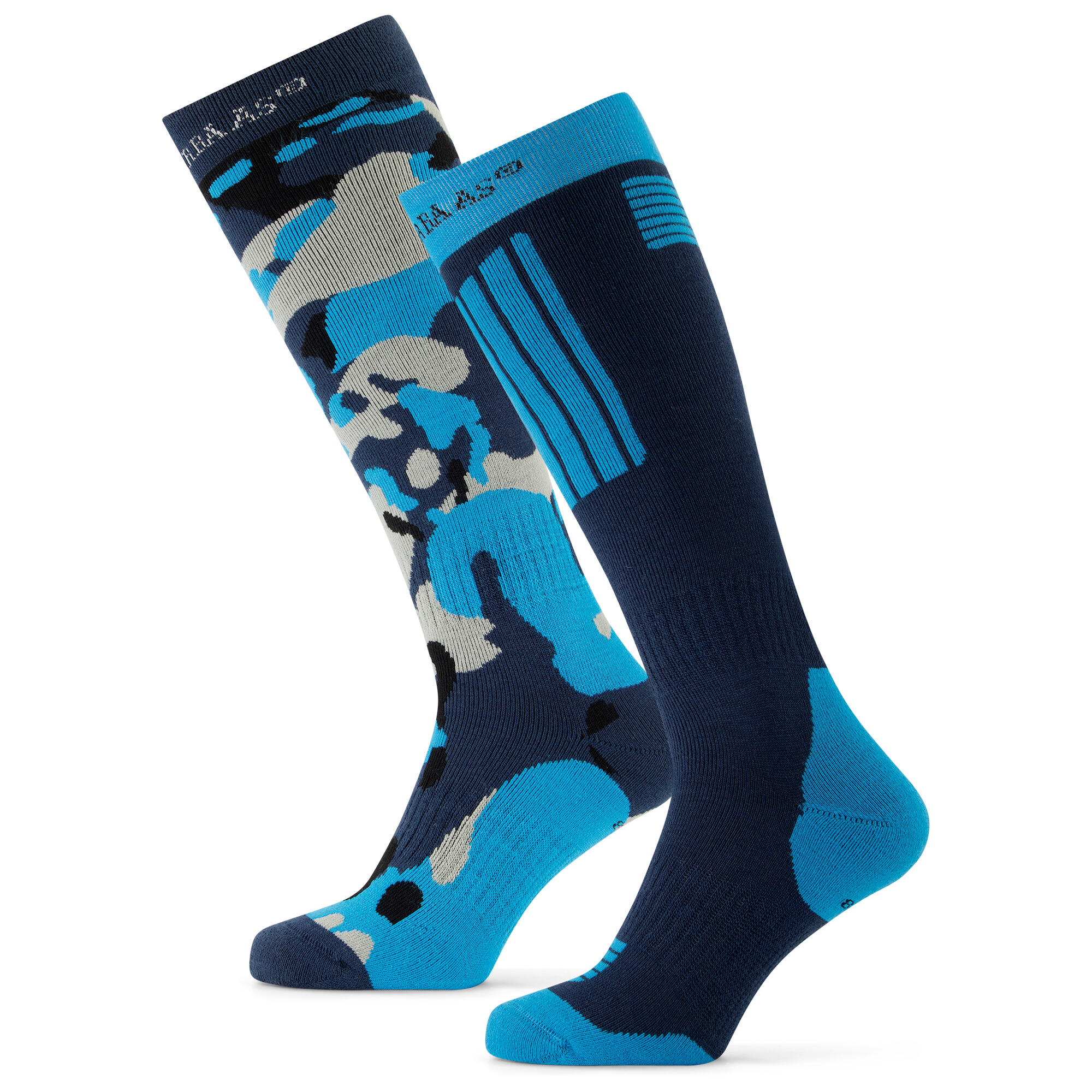 POEDERBAAS Poederbaas Skisokken Camo Navy - 2 paar