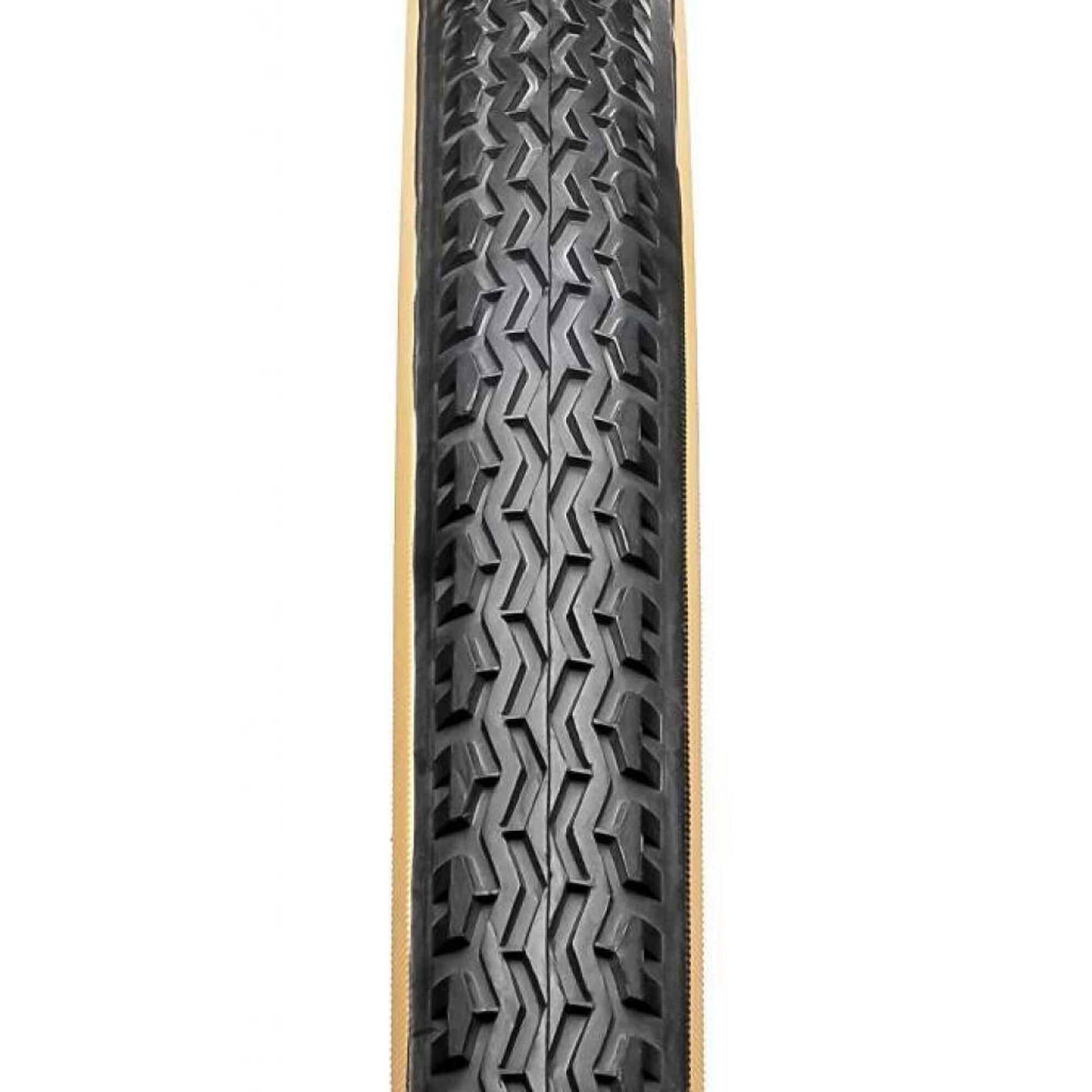 Hutchinson - Roue City Enfant Hutchinson 400a -tr (37-340) - Pneu - Beige|noir - Taille Unique - Decathlon