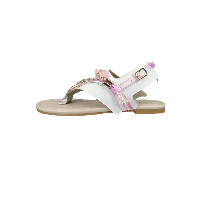 Buffalo Le signore Separatore di dita Sandali Capri Vacay Vegan 1600132 rosa